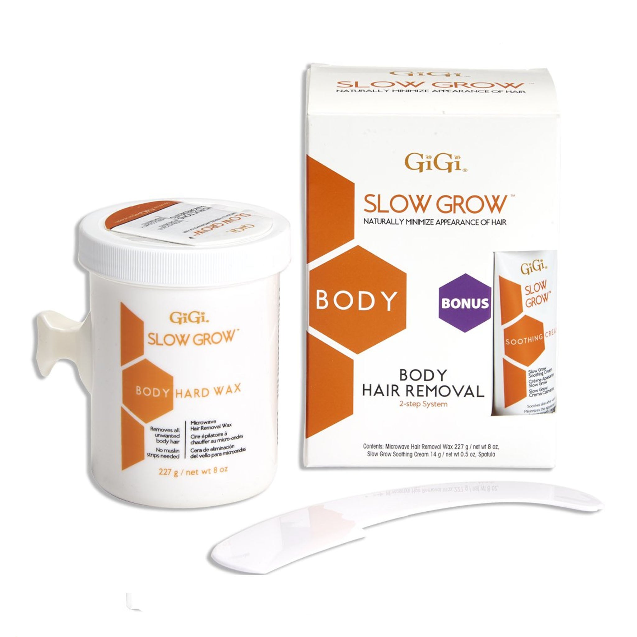 GiGi Slow Grow Total Body Hair Removal 2-Step System with Papaya Extra